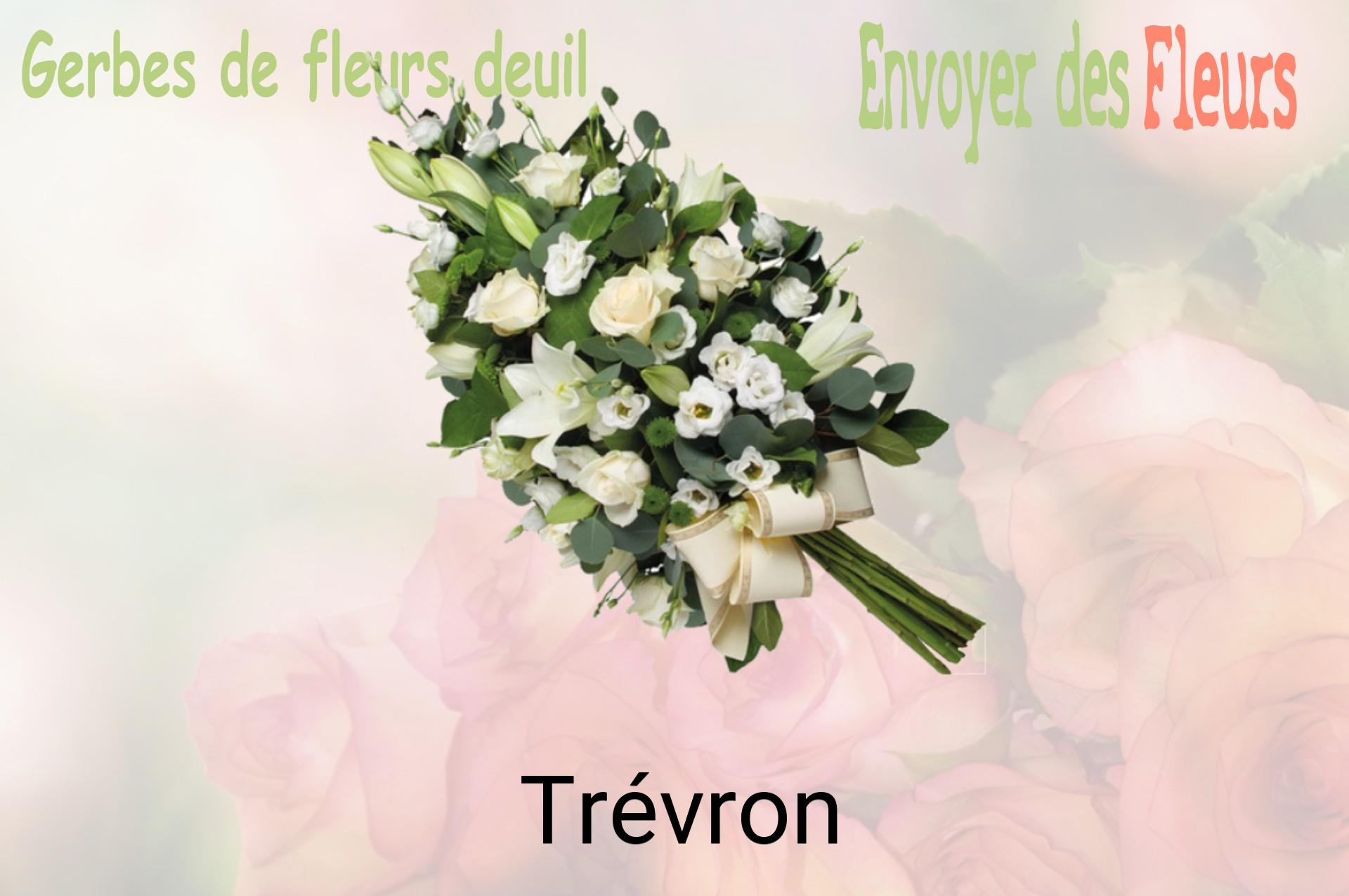 Gerbe de fleurs de deuil livrée à Trévron